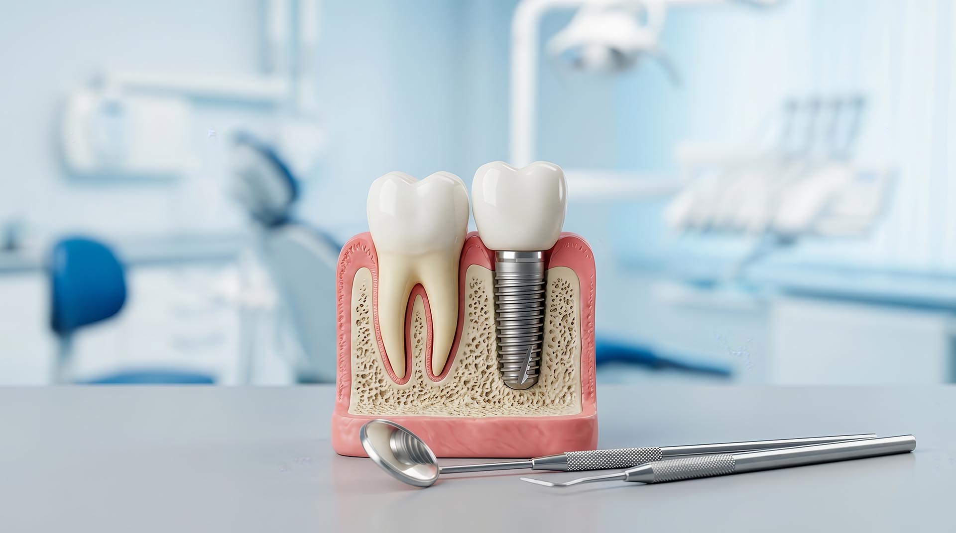 Dental exam room at Roshni Patel DDS